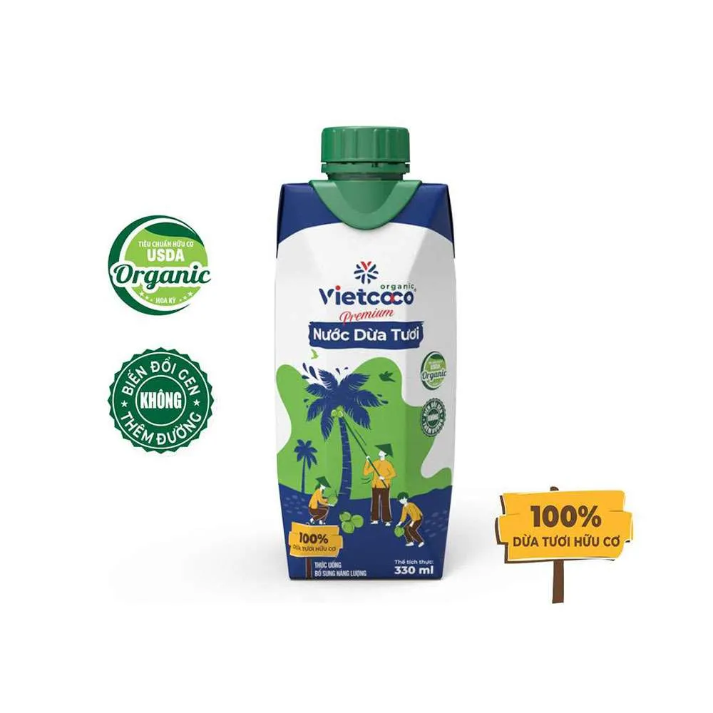 Vietcoco Nước dừa tươi Organic